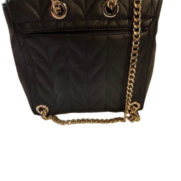 kate spade Black Quilted Crossbody/Backpack Bag with Gold Chain - Picture 3 of 5